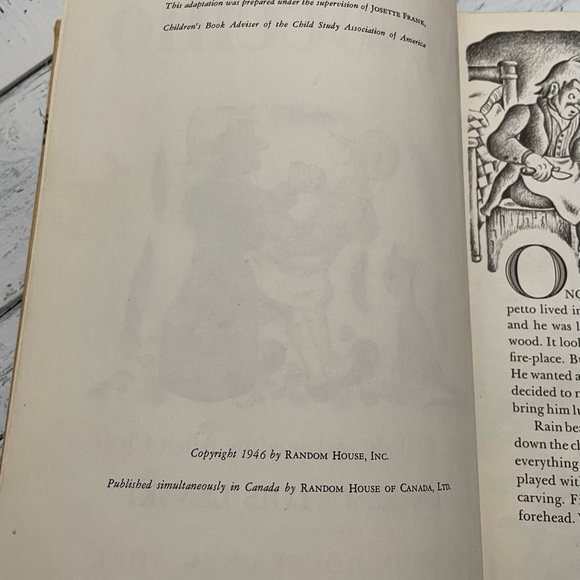 Vintage Pinocchio Robin Hood library book - Picture 6 of 10